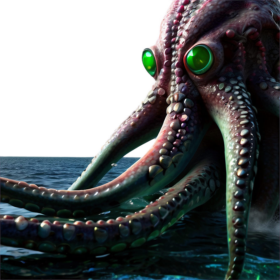 Kraken Emerging From Sea Png Dcu PNG Image