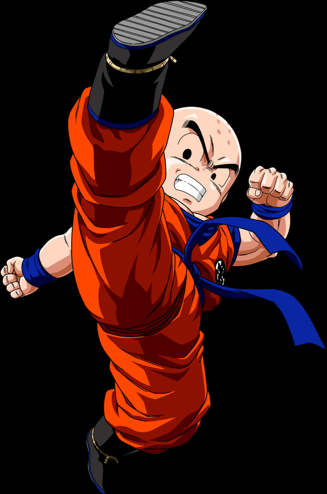 Krillin Action Pose Dragon Ball Z PNG Image