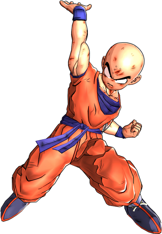 Krillin Action Pose PNG Image