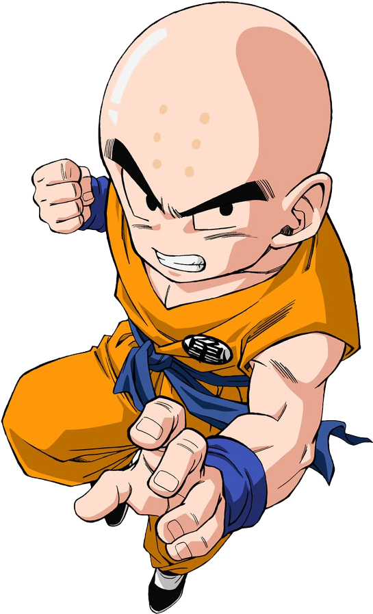 Krillin Readyfor Action PNG Image