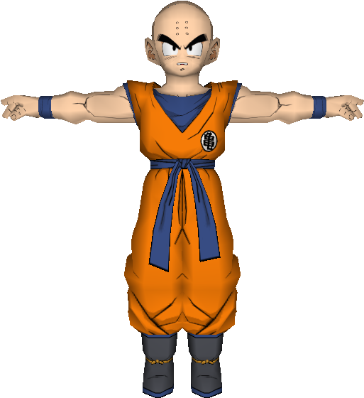 Krillin3 D Model D B Z PNG Image