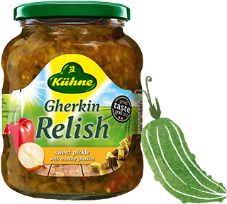 Kuehne Gherkin Relish Jar PNG Image