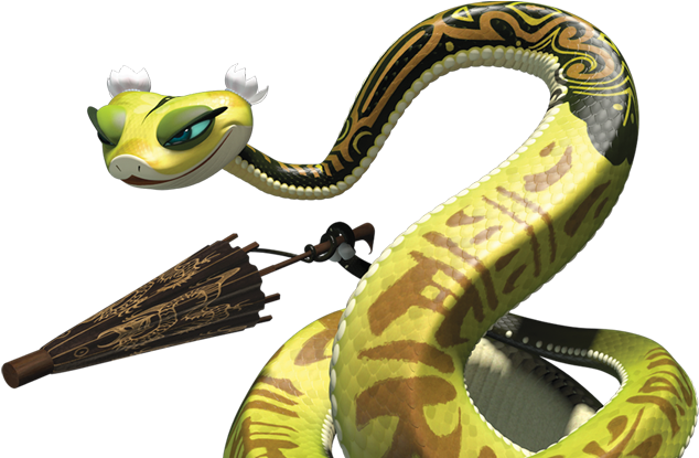 Kung Fu Panda Viper Character PNG Image