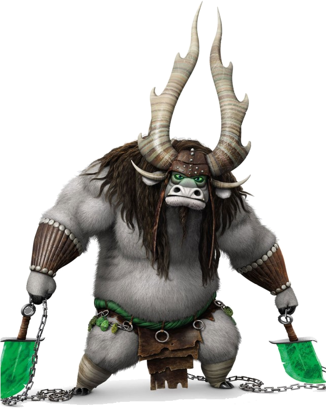 Kung Fu Panda Yak Character PNG Image