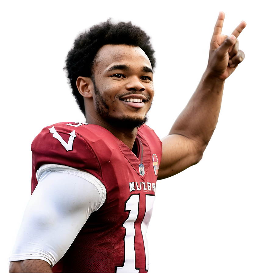 Kyler Murray Victory Pose Png Yux PNG Image