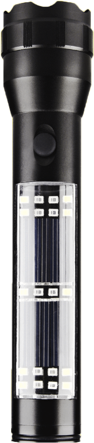 L E D Flashlight Transparent Design PNG Image