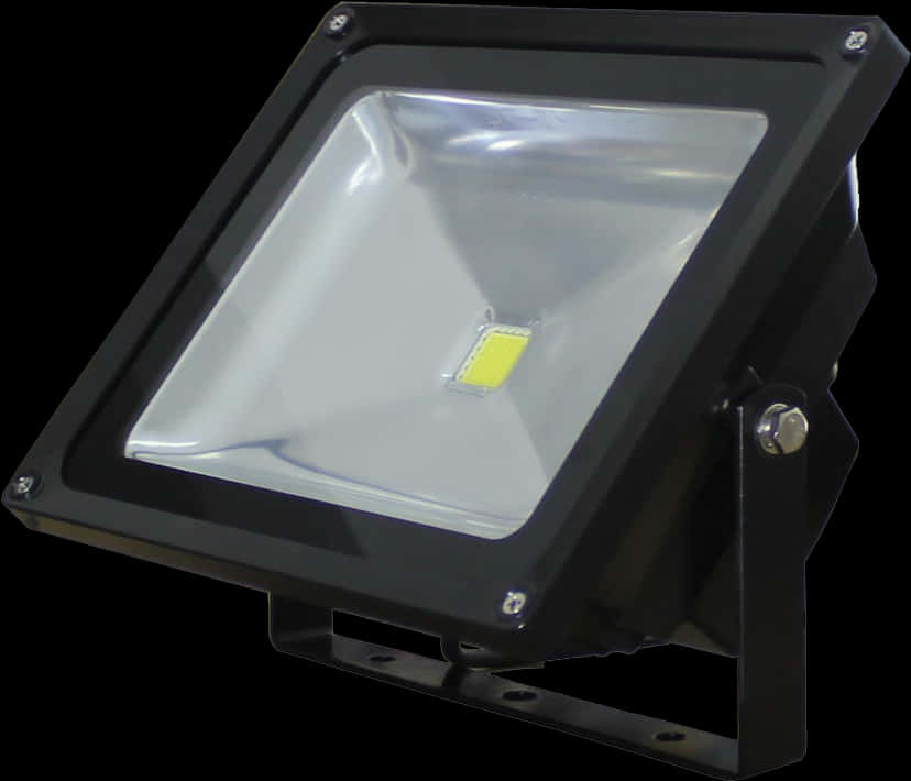 L E D Floodlight Black Housing PNG Image