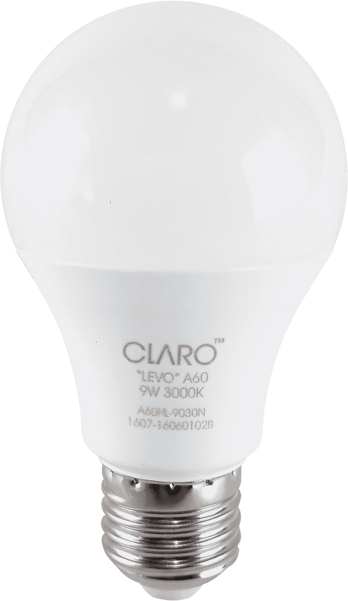 L E D Light Bulb Claro9 W3000 K PNG Image