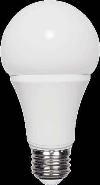 L E D Light Bulbon White Background PNG Image