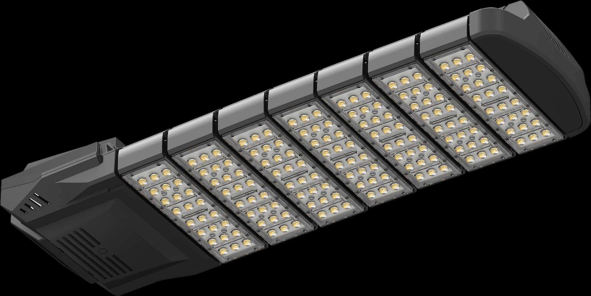 L E D Street Light Array PNG Image