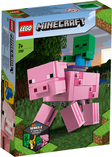 L E G O Minecraft Pig Set Box Art PNG Image