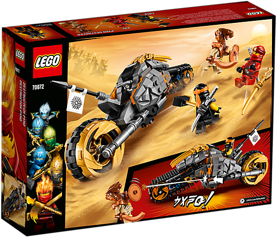 L E G O Ninjago Cole's Tread Assault Set70672 PNG Image