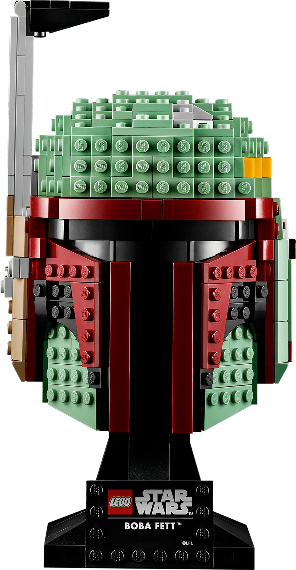 L E G O Star Wars Boba Fett Helmet Display PNG Image