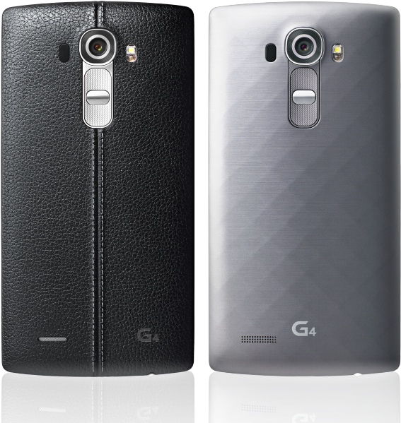 L G G4 Smartphone Back Views PNG Image