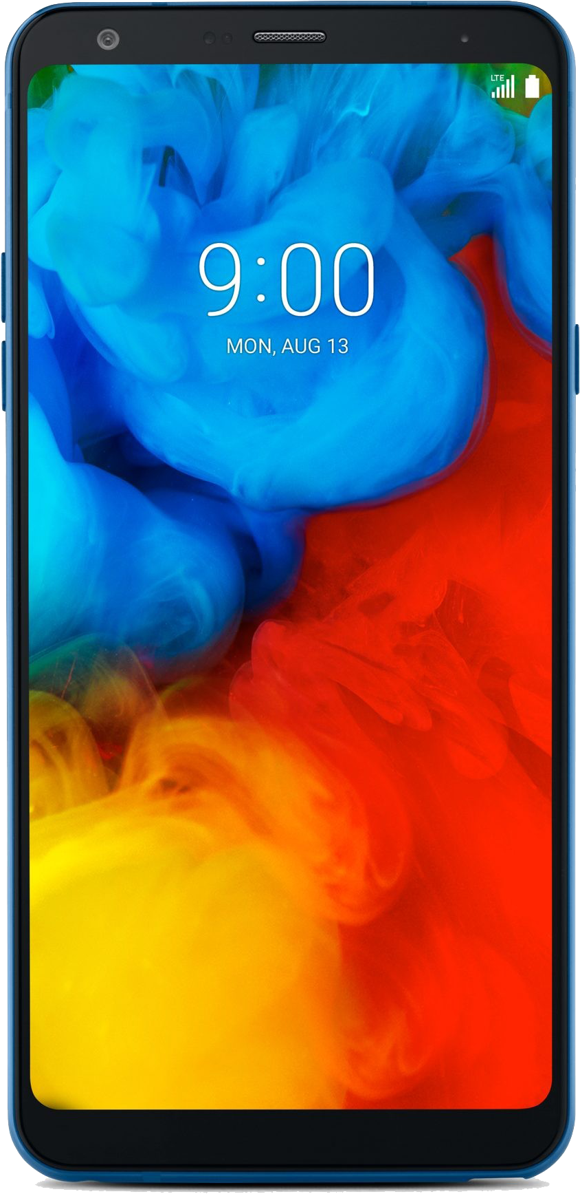 L G Smartphone Colorful Display PNG Image