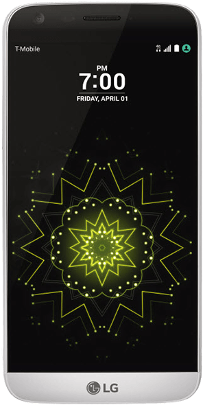 L G Smartphone Display Glowing Pattern PNG Image