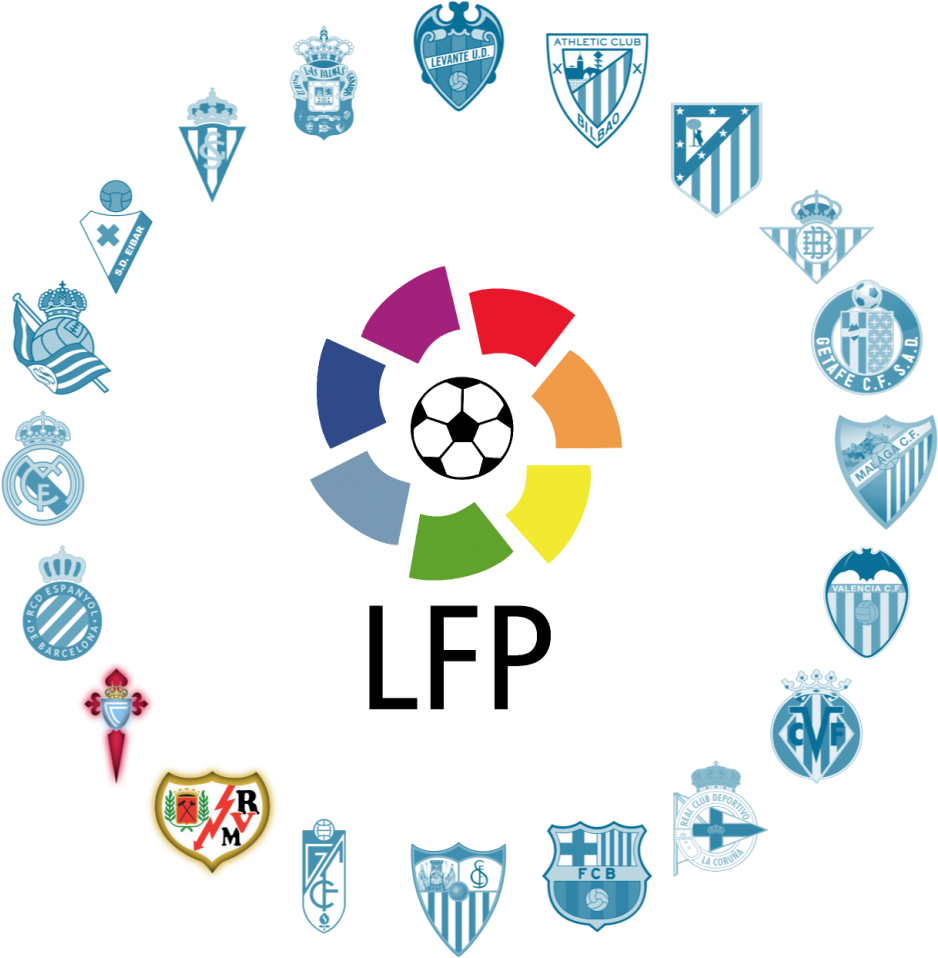 La Liga Clubs Logosand L F P Emblem PNG Image