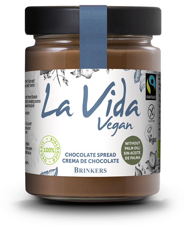 La Vida Vegan Chocolate Spread Jar PNG Image