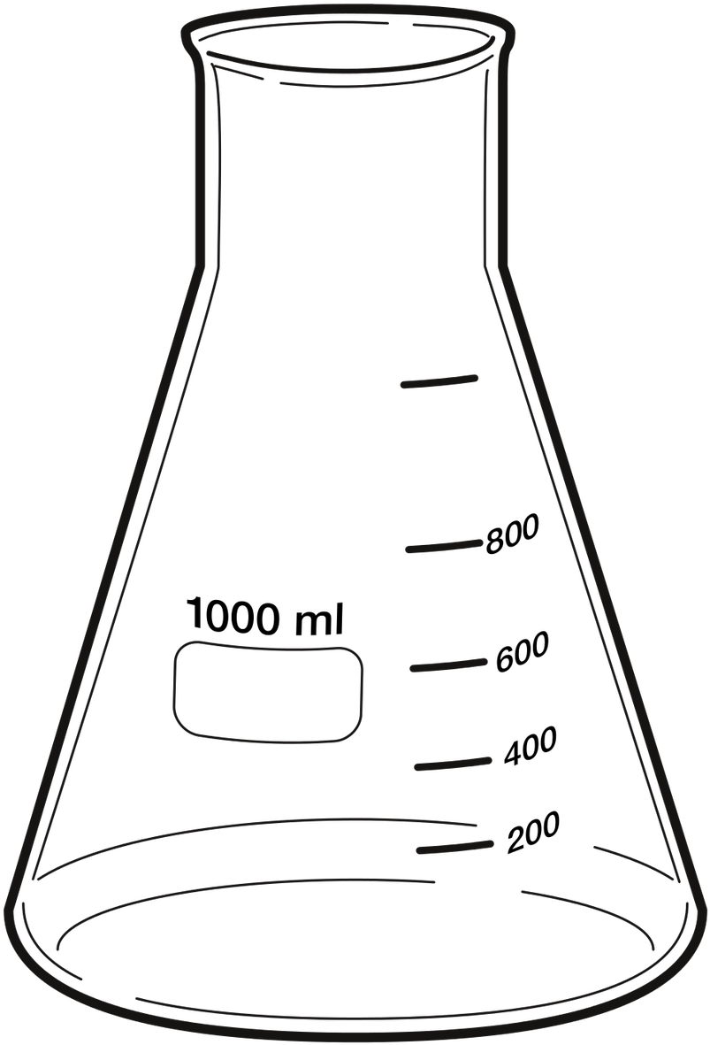 Laboratory Erlenmeyer Flask Drawing PNG Image