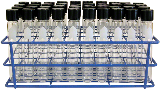 Laboratory Test Tubesin Rack PNG Image