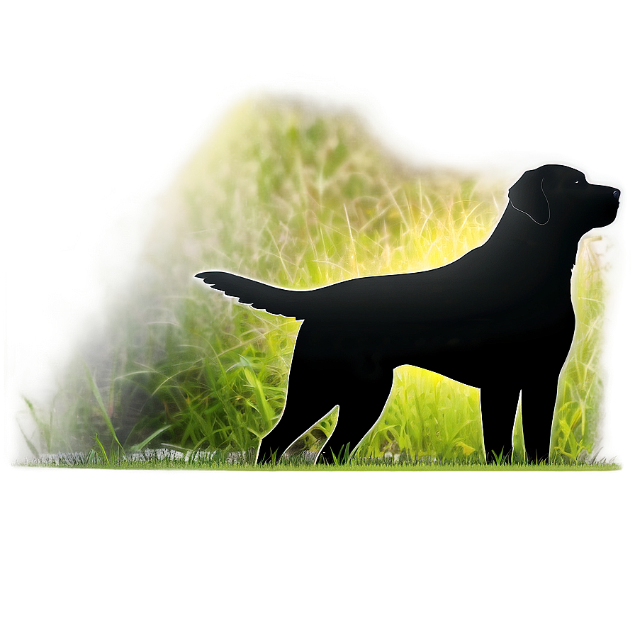 Labrador Dog Silhouette Png Gyo PNG Image