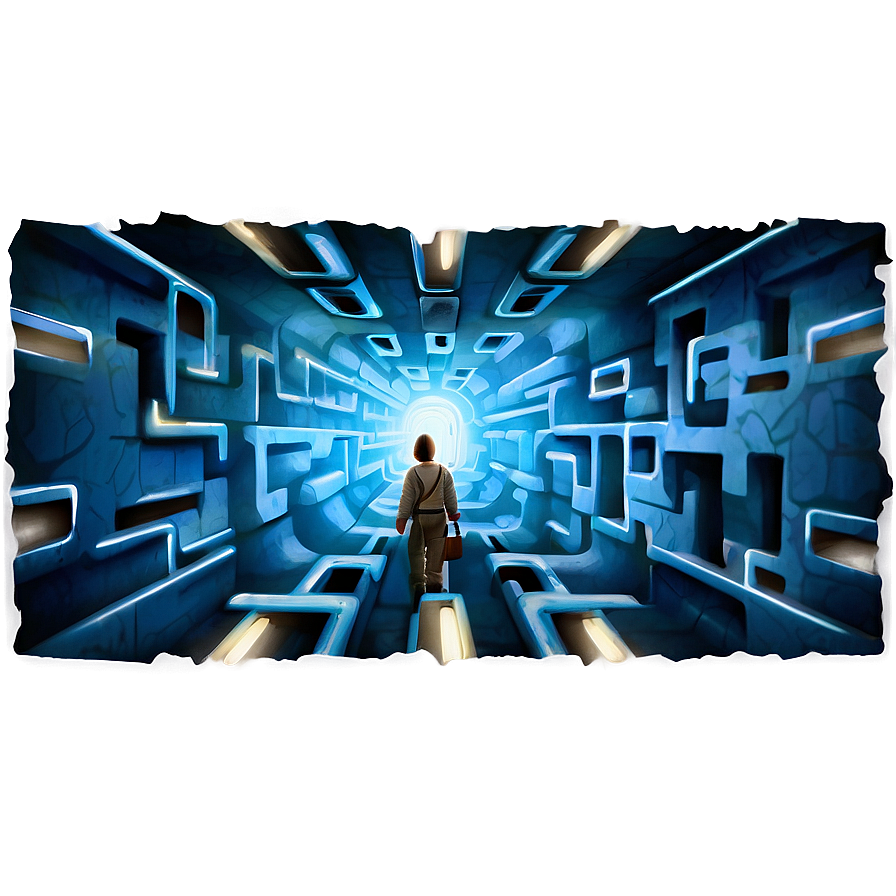 Labyrinth Glowing Exit Png 06252024 PNG Image