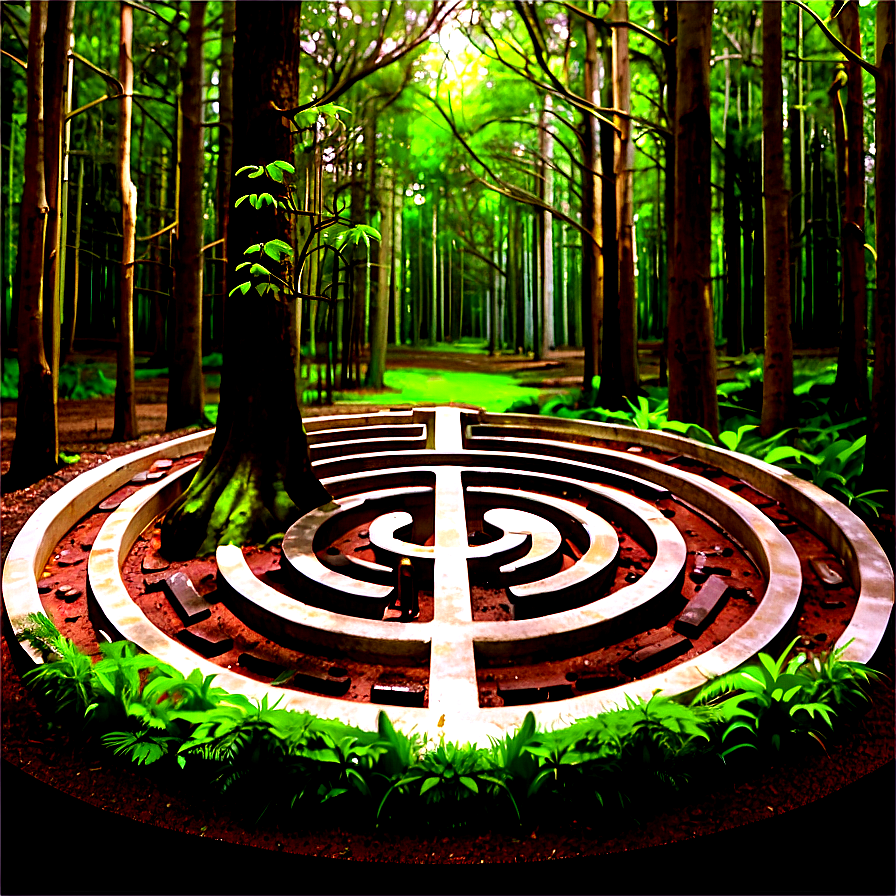 Labyrinth In Forest Setting Png 69 PNG Image