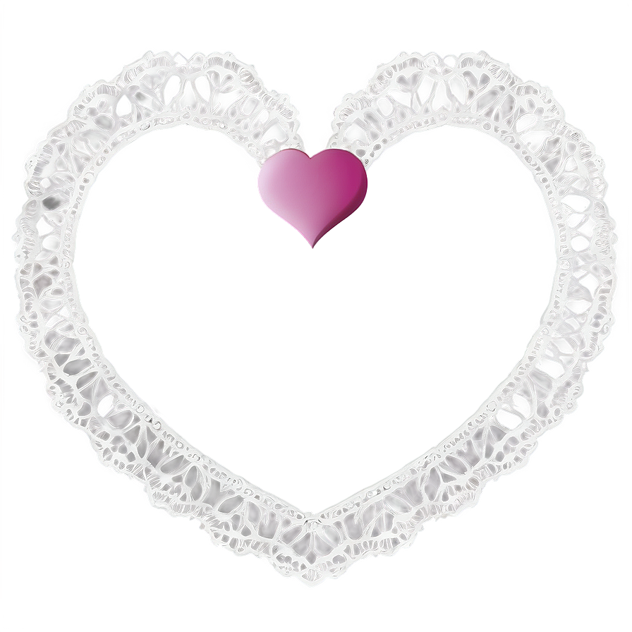 Lace Heart Frame Png Gxt PNG Image