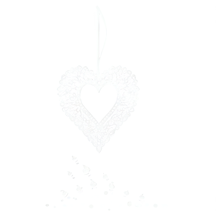 Lace Heart Outline Png 59 PNG Image