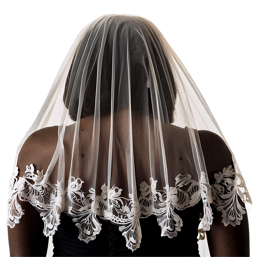 Lace Wedding Veil Png 4 PNG Image