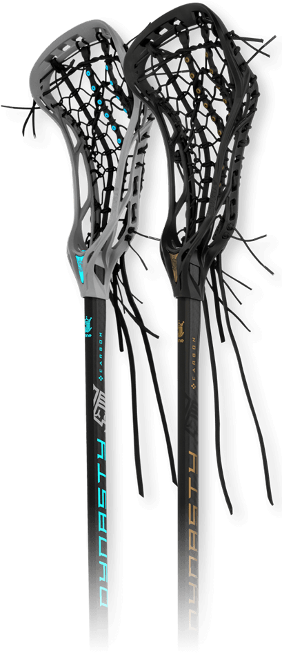 Lacrosse Sticks Blackand Blue PNG Image