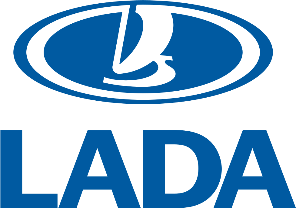 Lada Car Logo Blue Background PNG Image