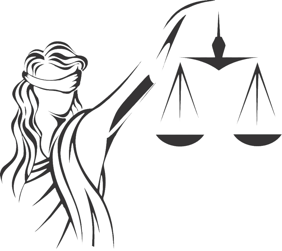 Lady Justice Symbolic Illustration PNG Image