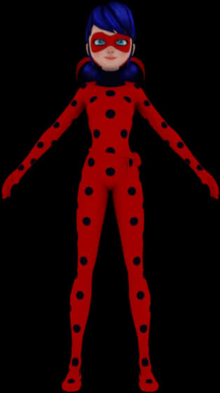 Ladybug_ Heroine_ Costume PNG Image