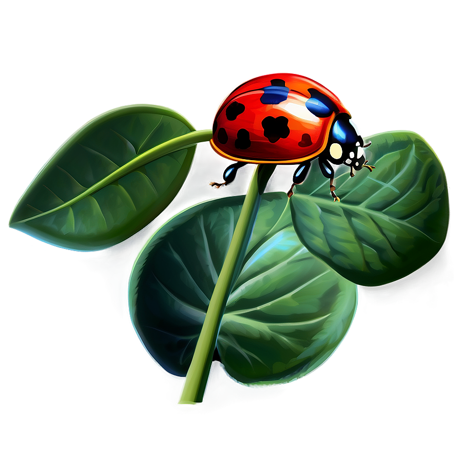 Ladybug On Petal Png 20 PNG Image