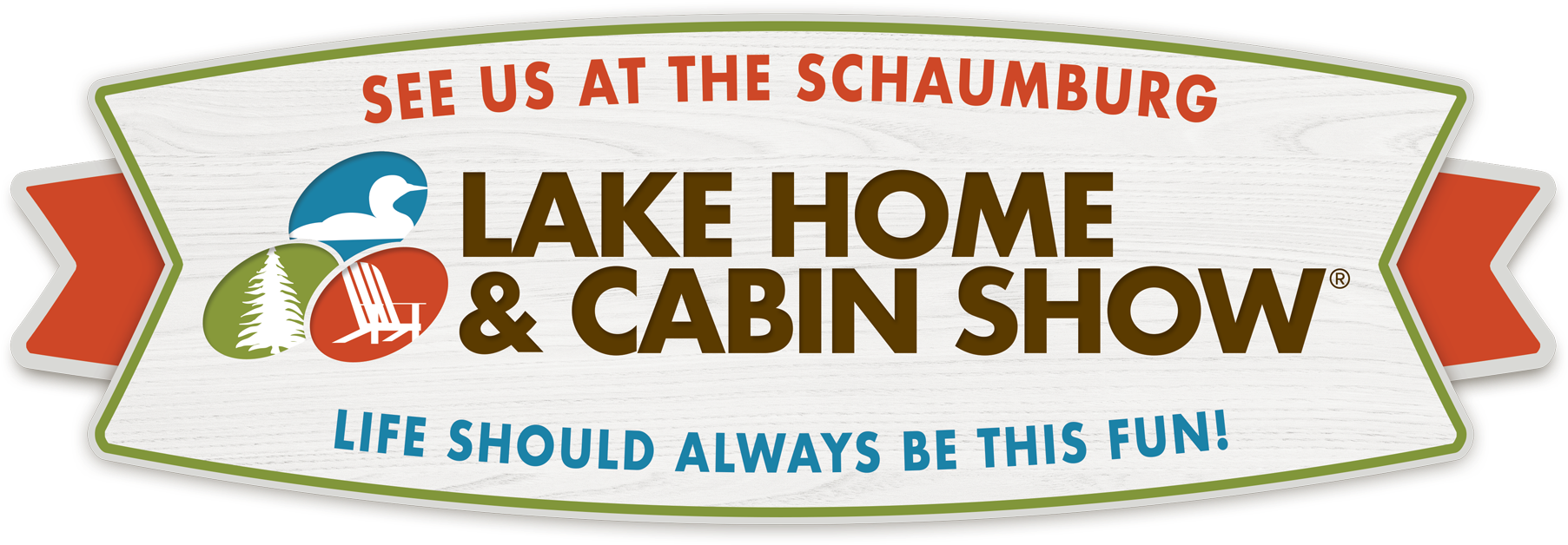 Lake Home Cabin Show Banner PNG Image