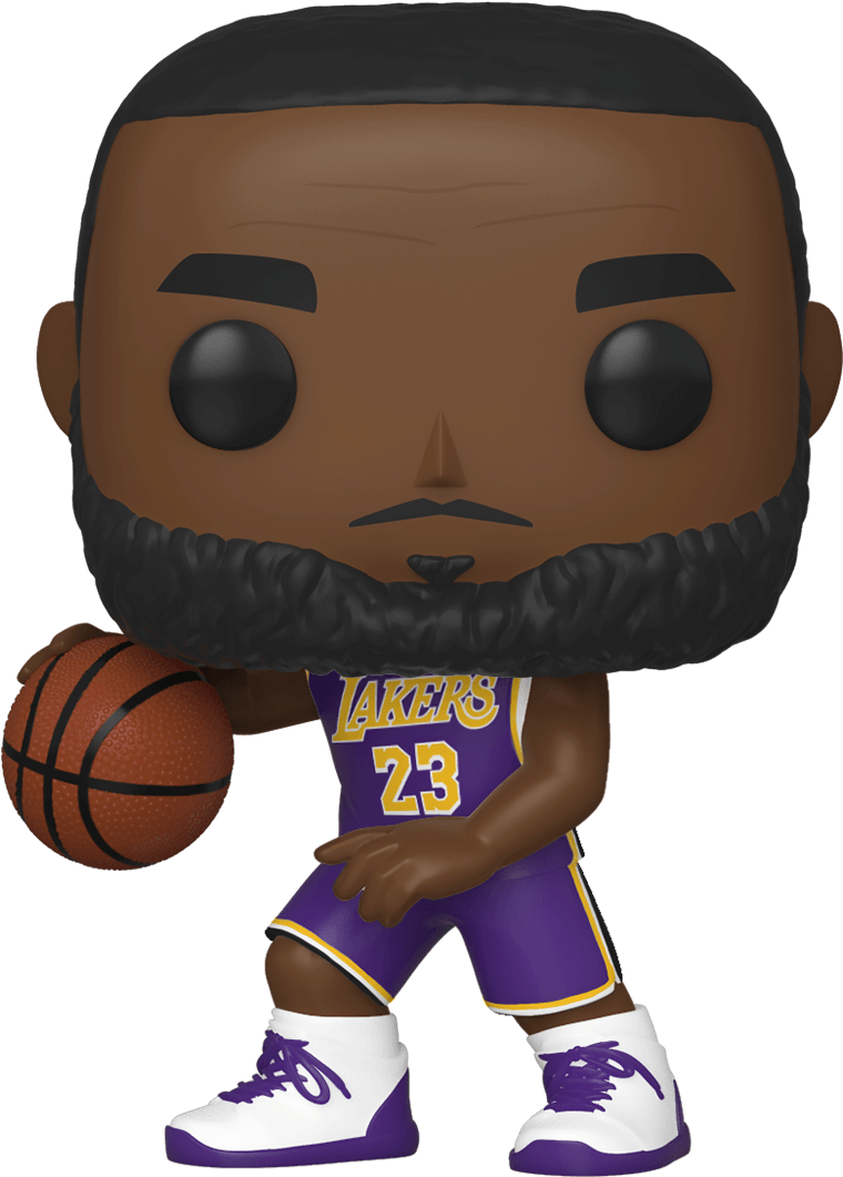 Lakers Basketball Player Funko Pop Figure PNG Image