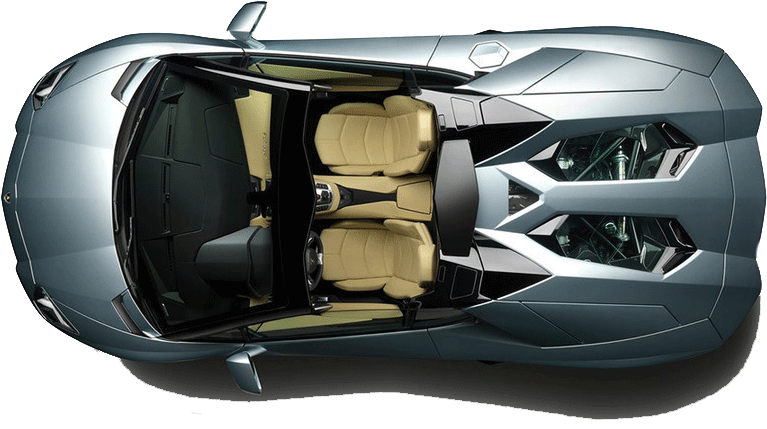 Lamborghini Aerial View Top Down PNG Image