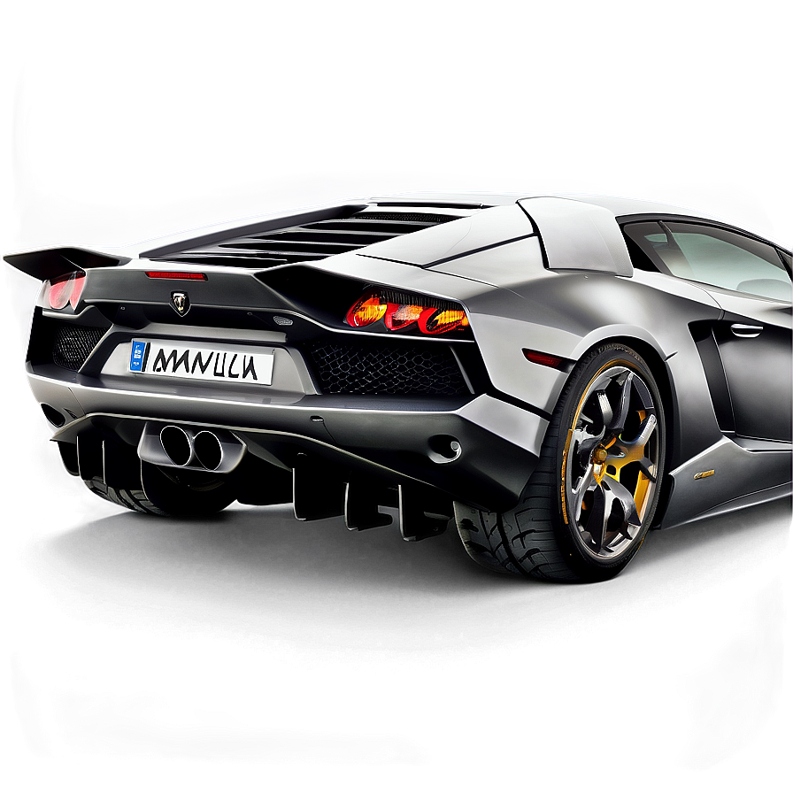 Lamborghini Back View Png Crp43 PNG Image