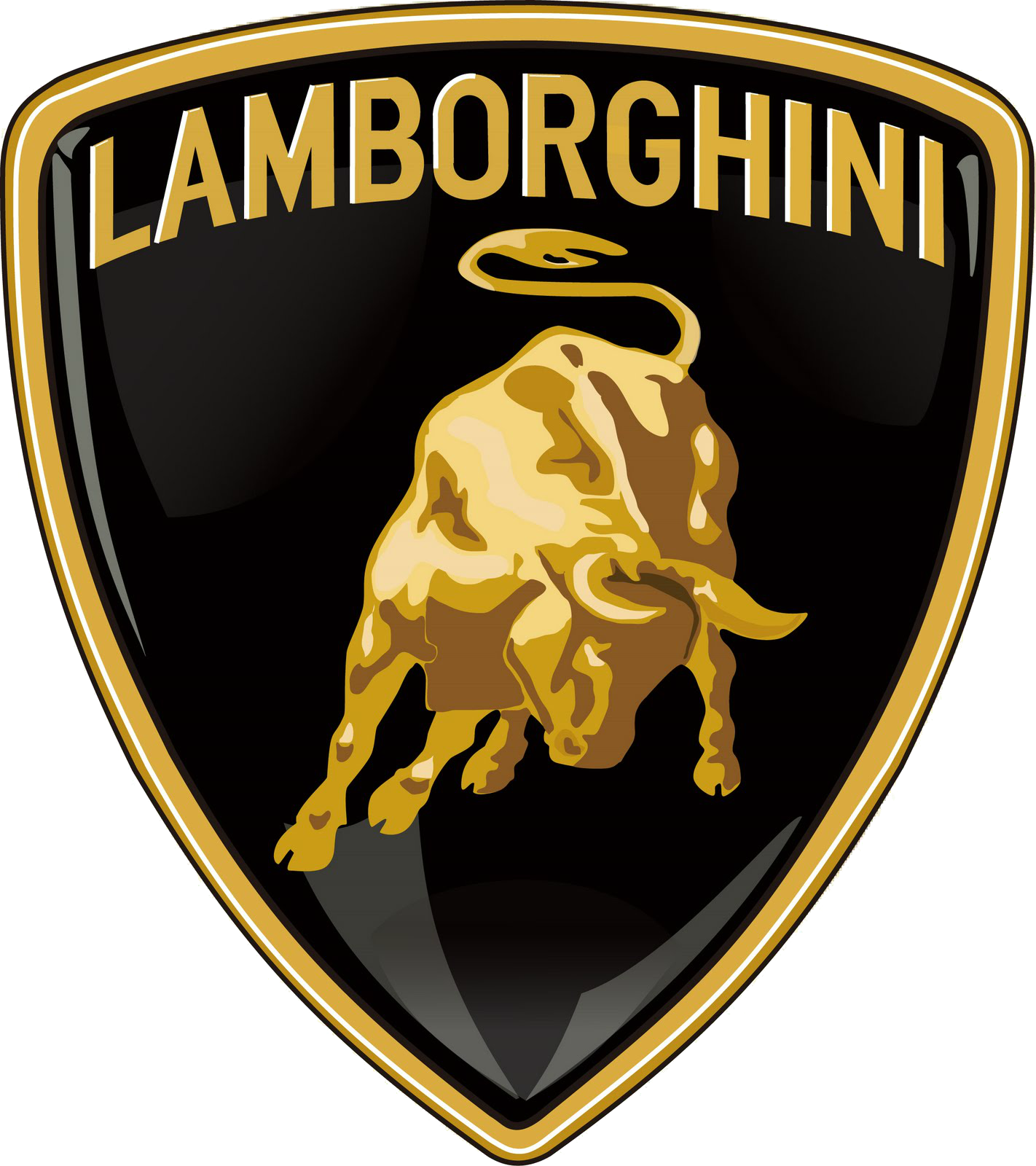 Lamborghini Logo Golden Bull PNG Image