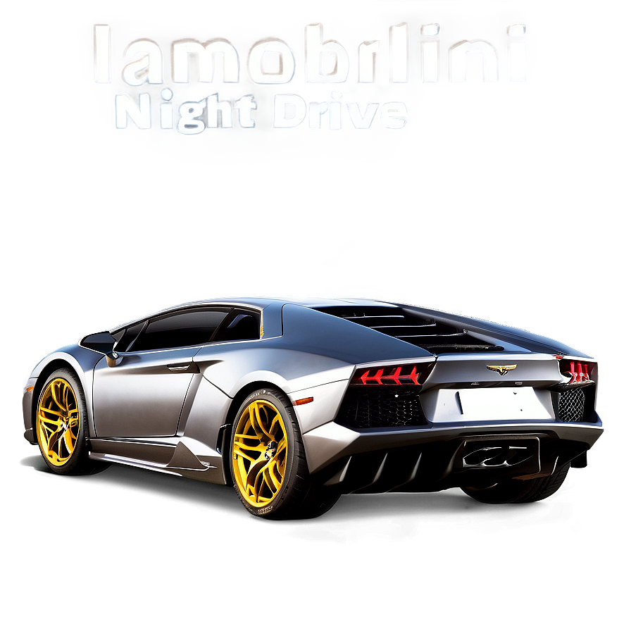 Lamborghini Night Drive Png Vws3 PNG Image