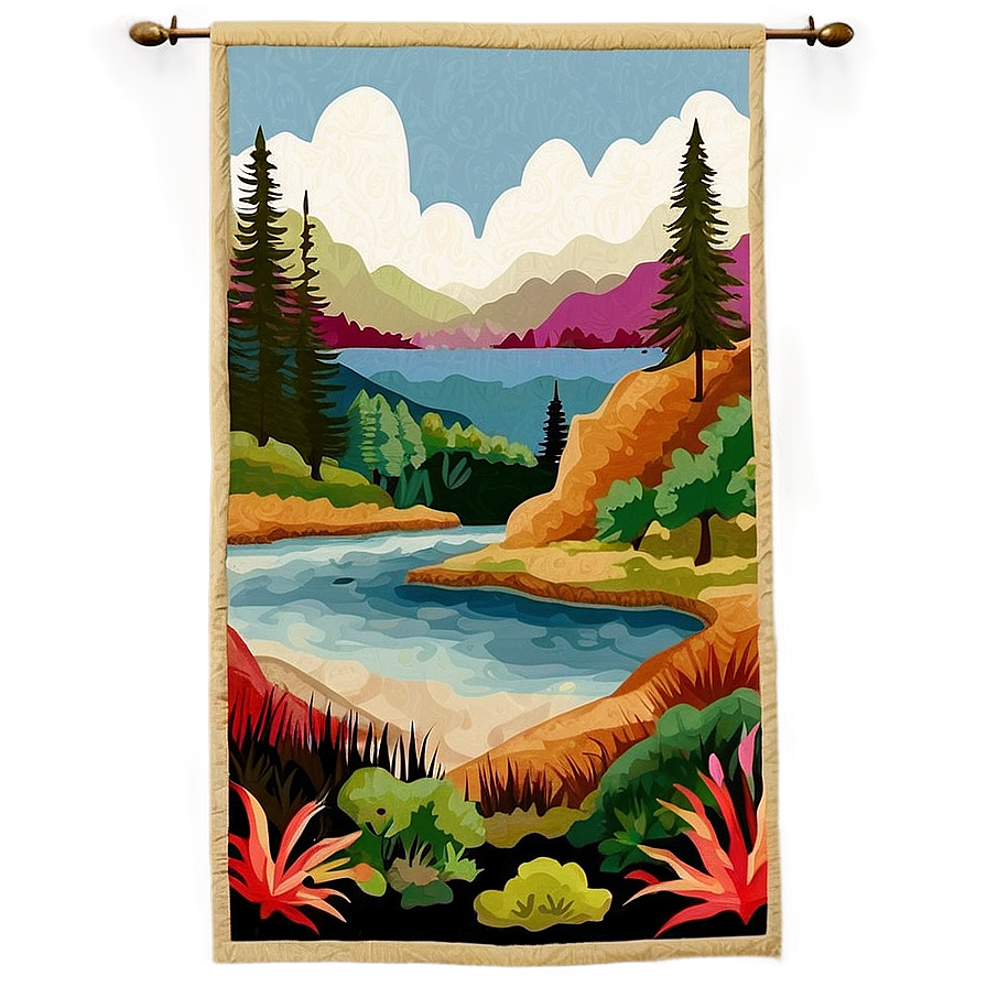 Landscape Tapestry Png 06252024 PNG Image