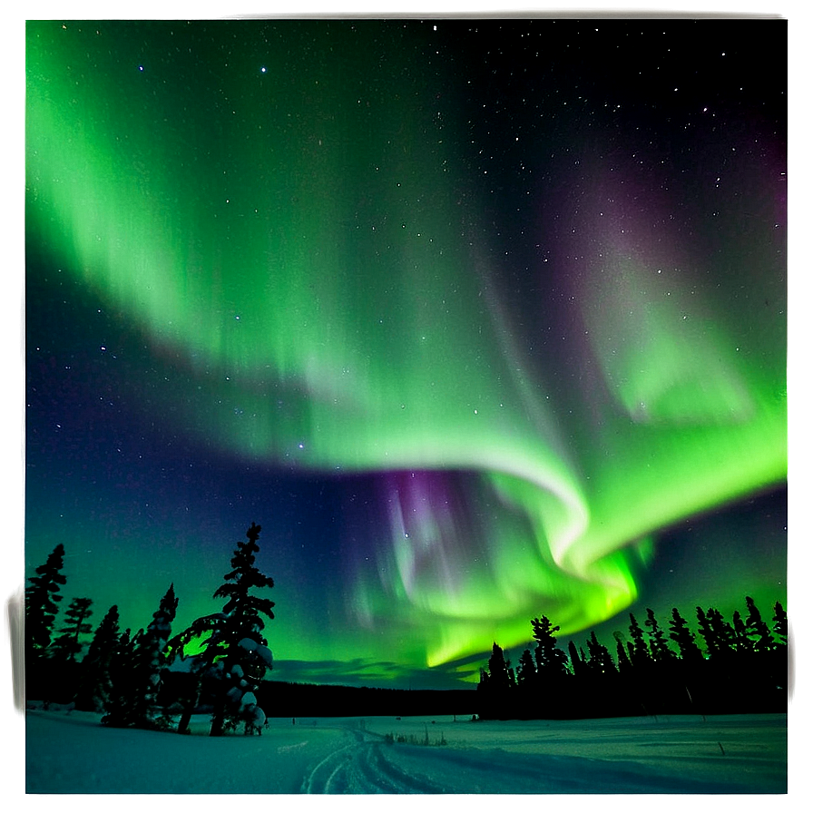 Lapland Northern Lights Png Ihf PNG Image