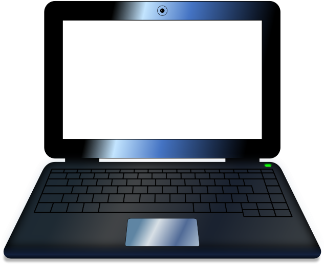 Laptop Clipart Blank Screen PNG Image