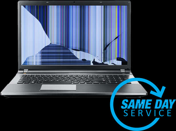 Laptop Screen Damage Same Day Service PNG Image