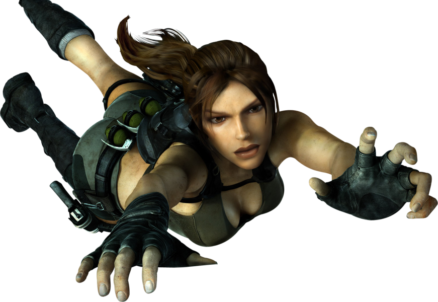 Lara_ Croft_ Action_ Pose_ Tomb_ Raider.png PNG Image