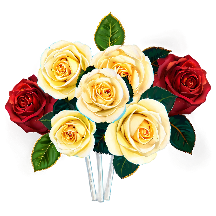 Large Roses Bouquet Png Nfj PNG Image