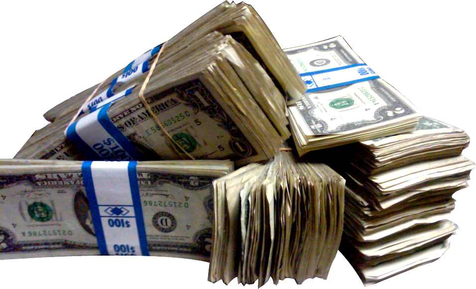 Large Stackof U S Dollars PNG Image