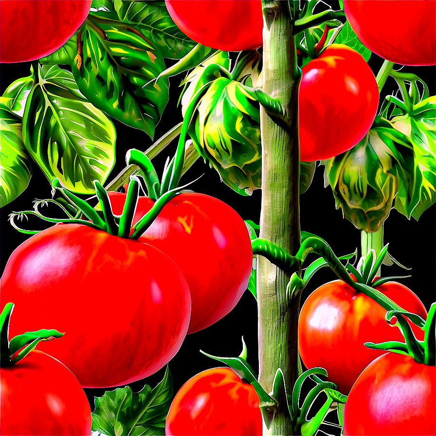 Large Tomato Plant Png Mra PNG Image