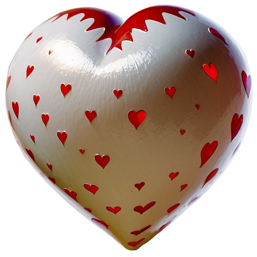 Large White Hearts Png Gsj89 PNG Image